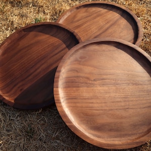 Custom Carved Wooden Plates