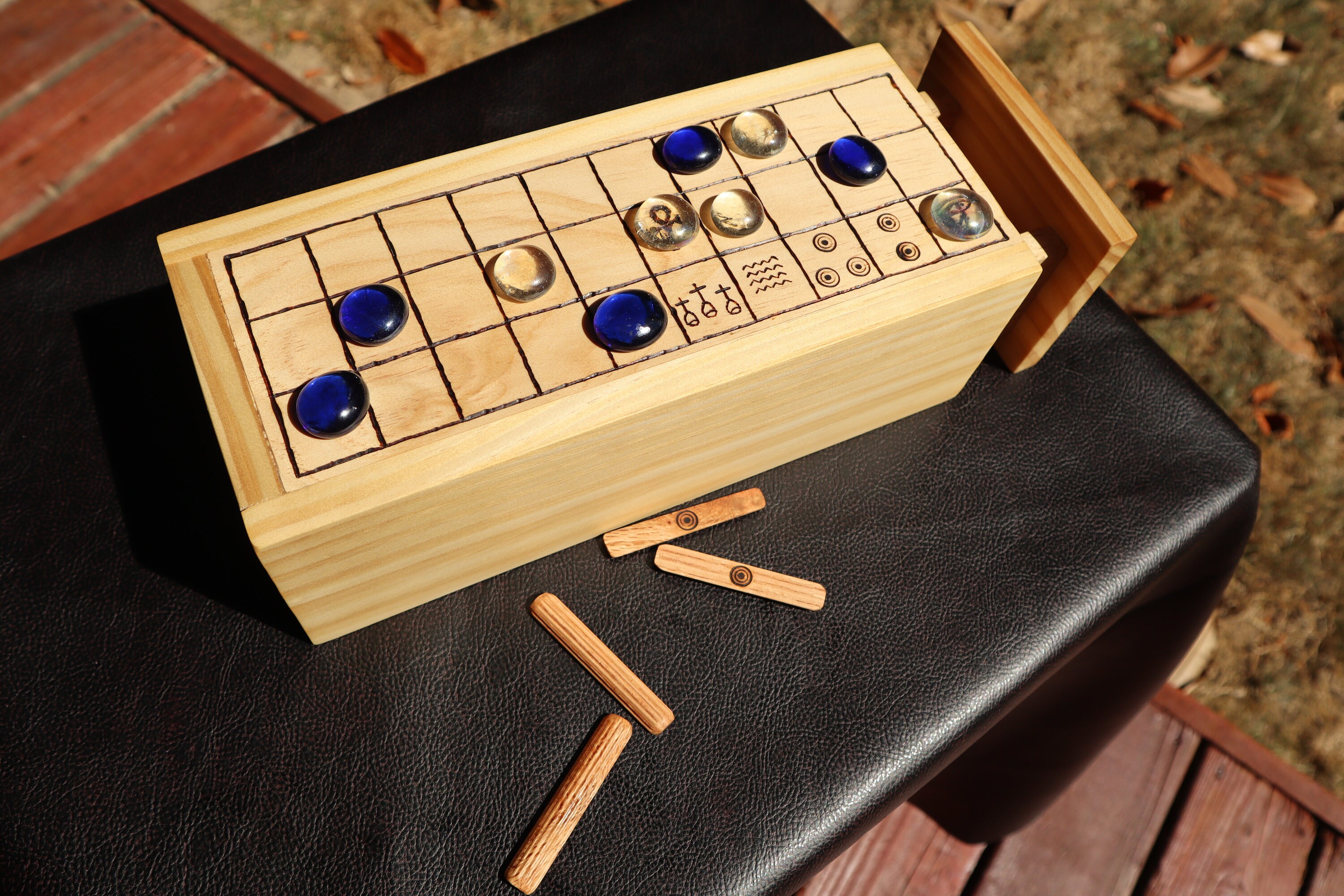 セネト、引き出し付き古代エジプトのボードゲーム - Etsy 日本