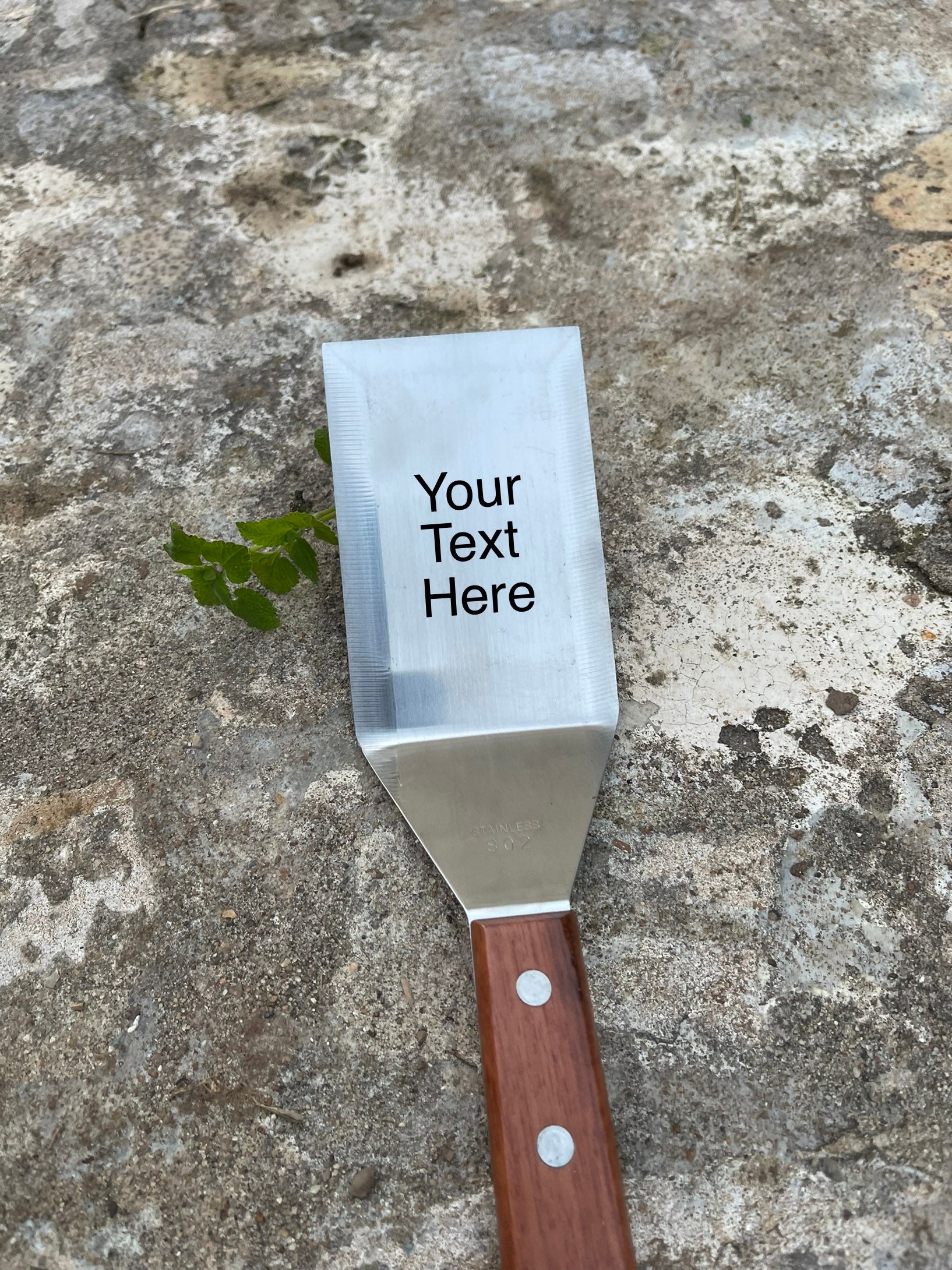 Custom Metal Spatula for Cast Iron Skillet Grill Stainless Etsy