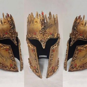 Handcrafted helmet, bespoke fantasy armour - larp/cosplay/medieval/costume