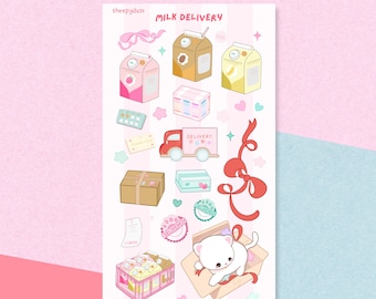 Milk Delivery Sticker Sheet