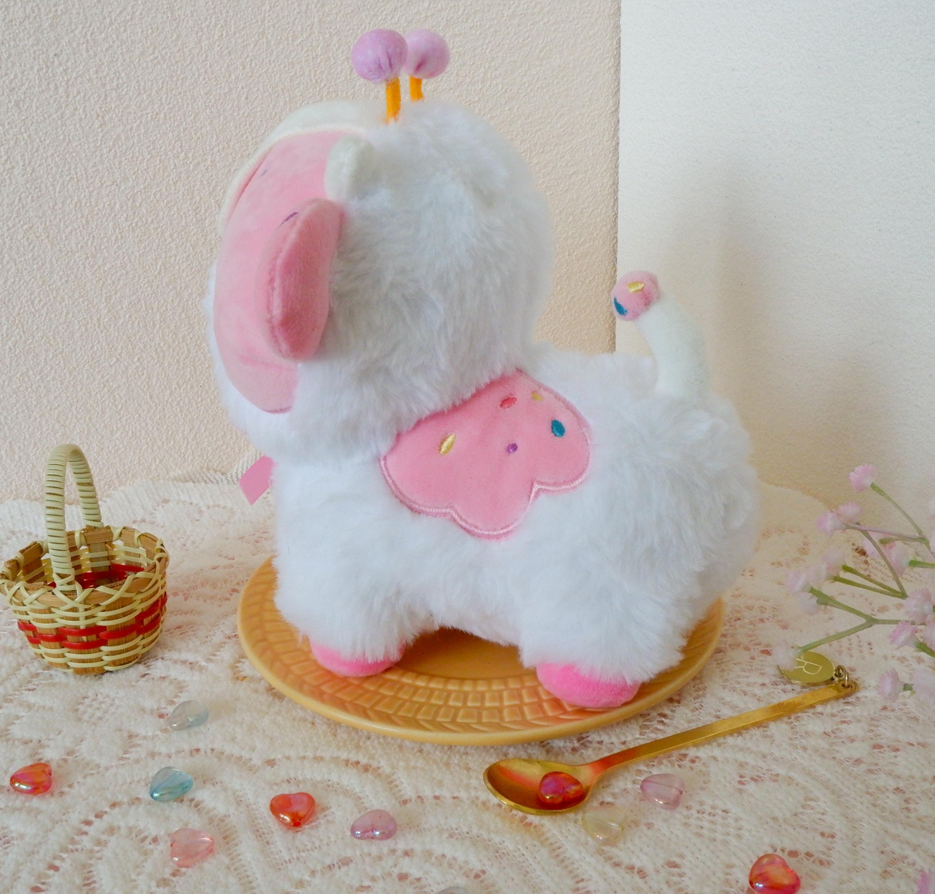 祝福のケーキポップ牛ぬいぐるみ、デザート牛ぬいぐるみ、かわいい牛