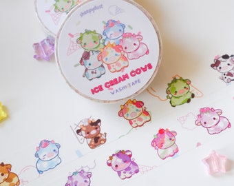 Ice Cream Cow Washi Tape