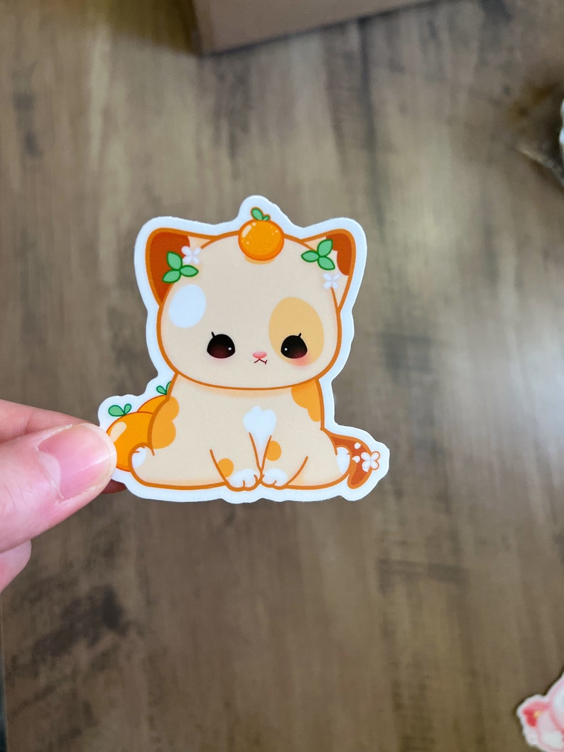 Cute Ice Cream Cats Stickers, Cute Kitty Stickers, Adorable animal stickers, Cat lover, Cute Cat Sticker Collection, Kawaii Cat stickers image 3