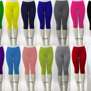 Women's Capri Leggings/ Stretchy Hemp and Organic Cotton