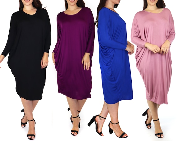 Plus Size Women's Loose Fitting Dress Top, One Size Fits All (large-4x) ,  Handmade in USA - Etsy Canada