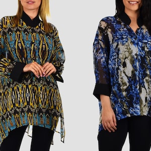 Tunique ample et ample oversize boutonnée pour femme, grande taille, chemise chemisier, décontracté, travail, voyage, taille XL à 5X