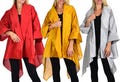 Women Relaxed Fit Poly Silk Designer Cover Up Duster Blazer Jacket | Regular & Plus Sizes