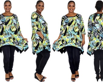High end Tunic, Lagenlook Tunic, Boho Tunic, Plus size tunic, Women Tunic, Asymmetrical Tunic,