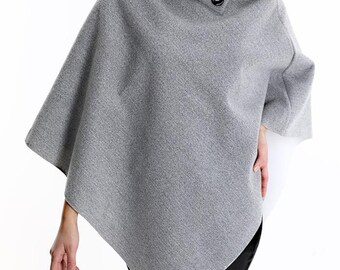 Unisex Adult Cape Poncho, Women Winter Cape Cover Up, for