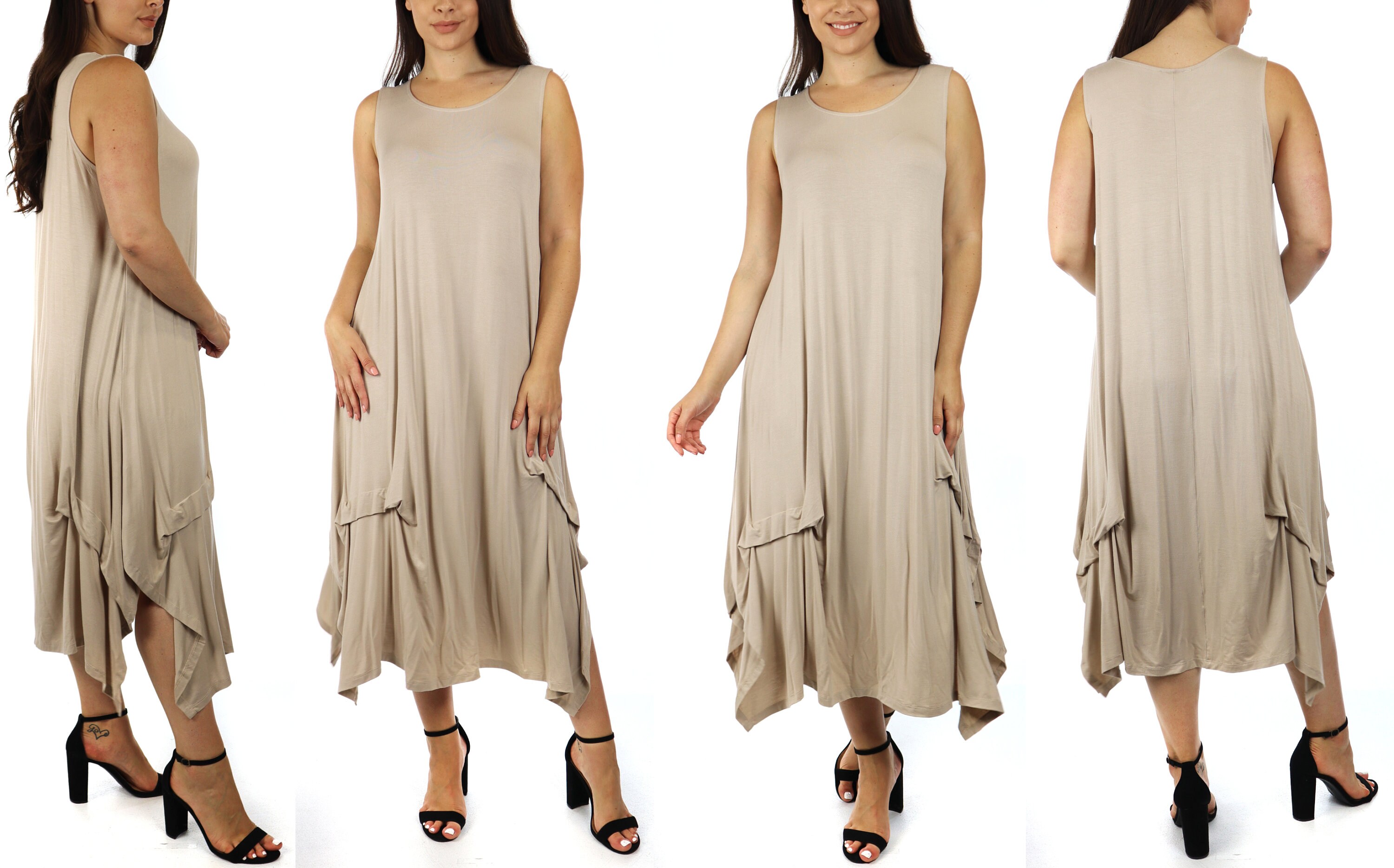 Sleeveless Loose Fit Maxi Dress