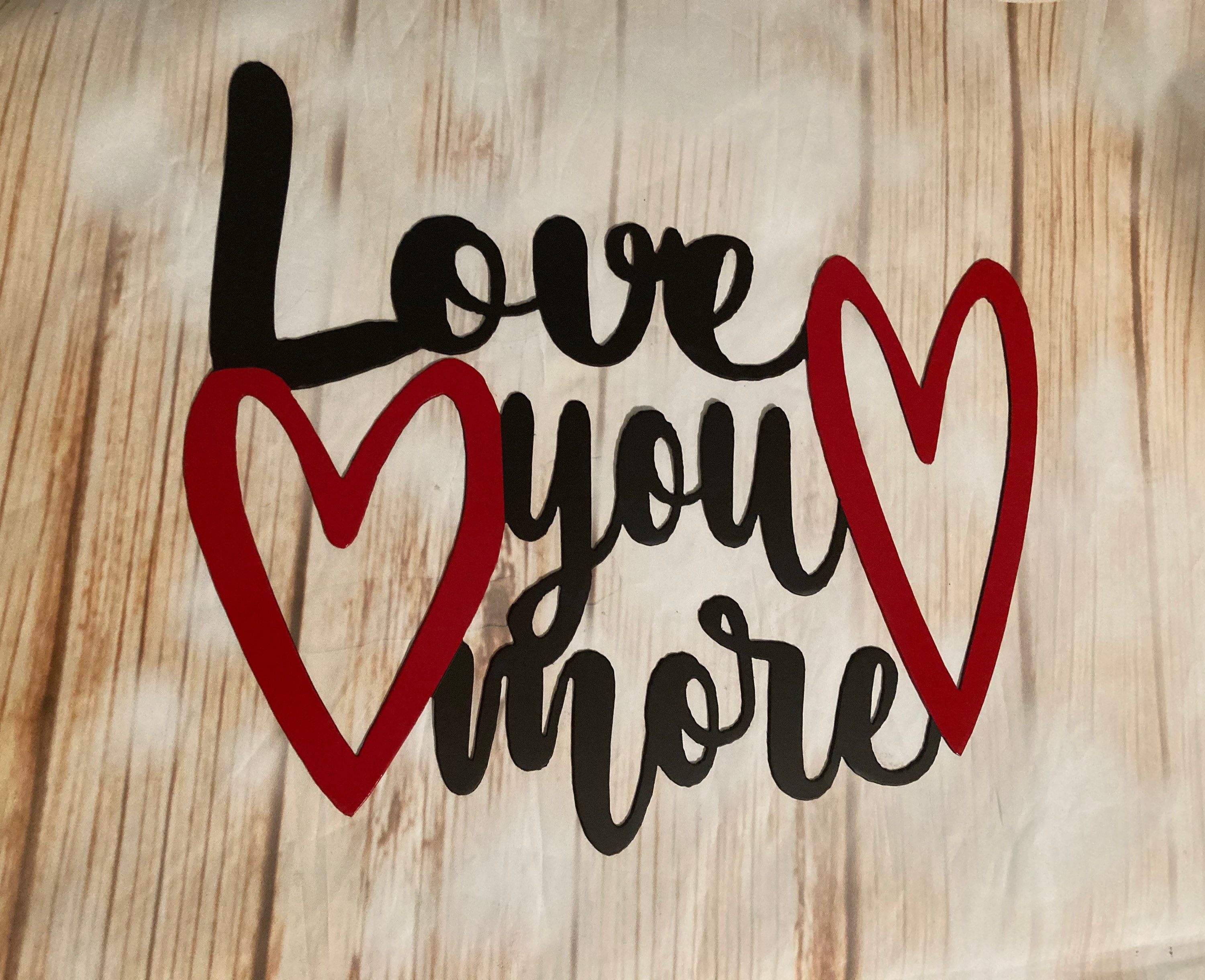 Love You Moremetal Wall Art CNC Plasma Cut Valentine Gift Etsy