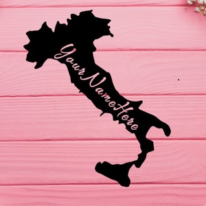 Italy Sign Personalized, Custom Italy Boot, Metal CNC Plasma Cut, Personalized Engagement Gift, Wedding Gift, Anniversary, Italia