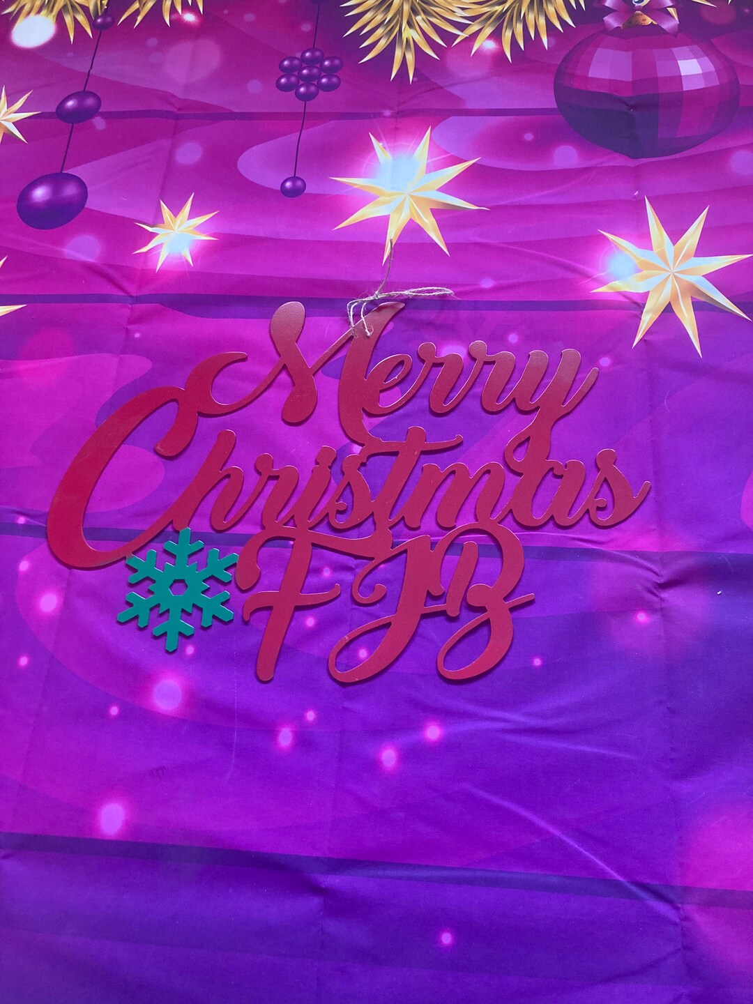 Merry Christmas FJB, Christmas Door Decor, Christmas Sign, Wall Hanging