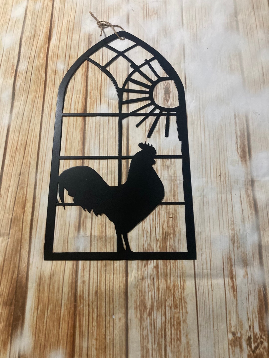 Farmhouse Window Chicken, Farm Decor, Metal Sign, Made in Michigan - Etsy