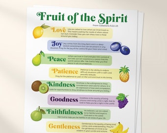 Fruit of the Spirit Printable Activity Guide for Family Discipleship