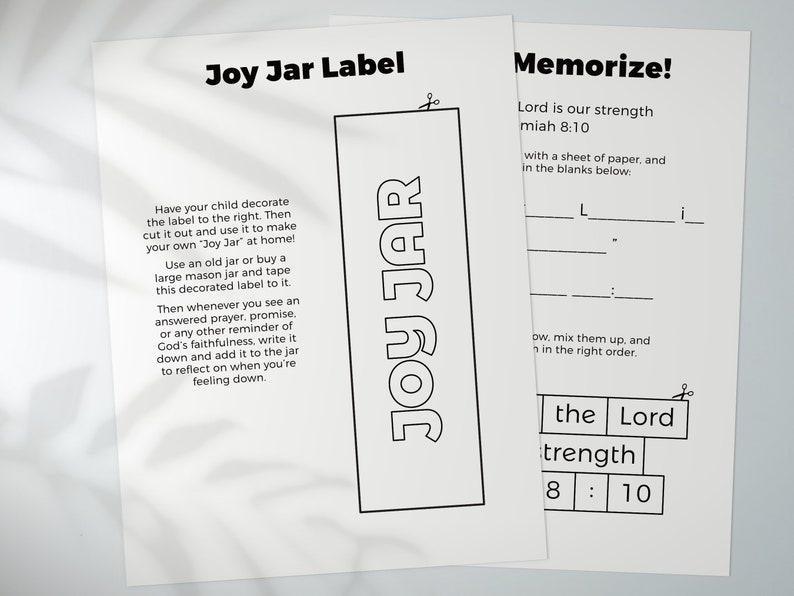 7 Bible Verses for Joy | Printable Devotional and Activity Guide ...