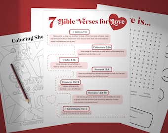 7 Bible Verses for Love | Family Devotional and Activities (Printable)