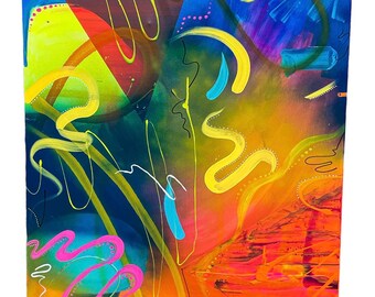 Duże obrazy akrylowe abstrakcyjne