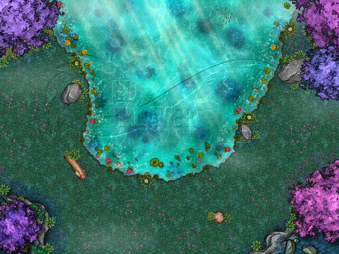 Feywild Pond Map 20x15 4k Etsy