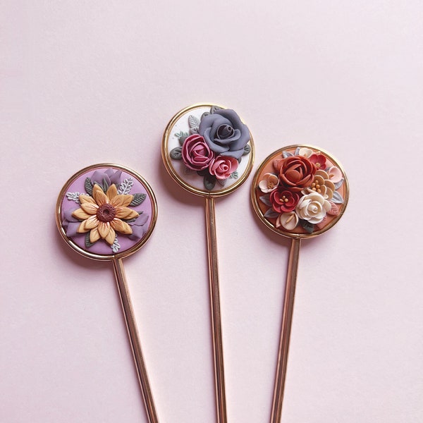 Hair pins, flower hair pins, hair bun pins, hair accessories