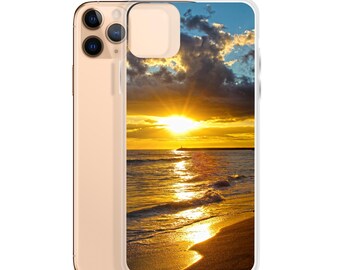 Funda para iPhone Pilila'au Beach Oahu, funda para teléfono Hawaii Sunset, funda para playa Wai'anae, regalo del océano hawaiano