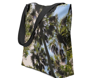 Bolso de mano de Honolulu, Hawái, bolso con palmeras, bolso de playa tropical, regalo de Hawái, bolso de vacaciones, regalo para amantes de las islas