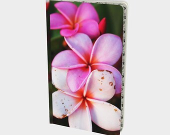 Cuaderno de plumerias de Hawái, diario tropical de Honolulu, diario de flores hawaianas, regalo de la isla, recuerdo de Hawái, cuaderno floral