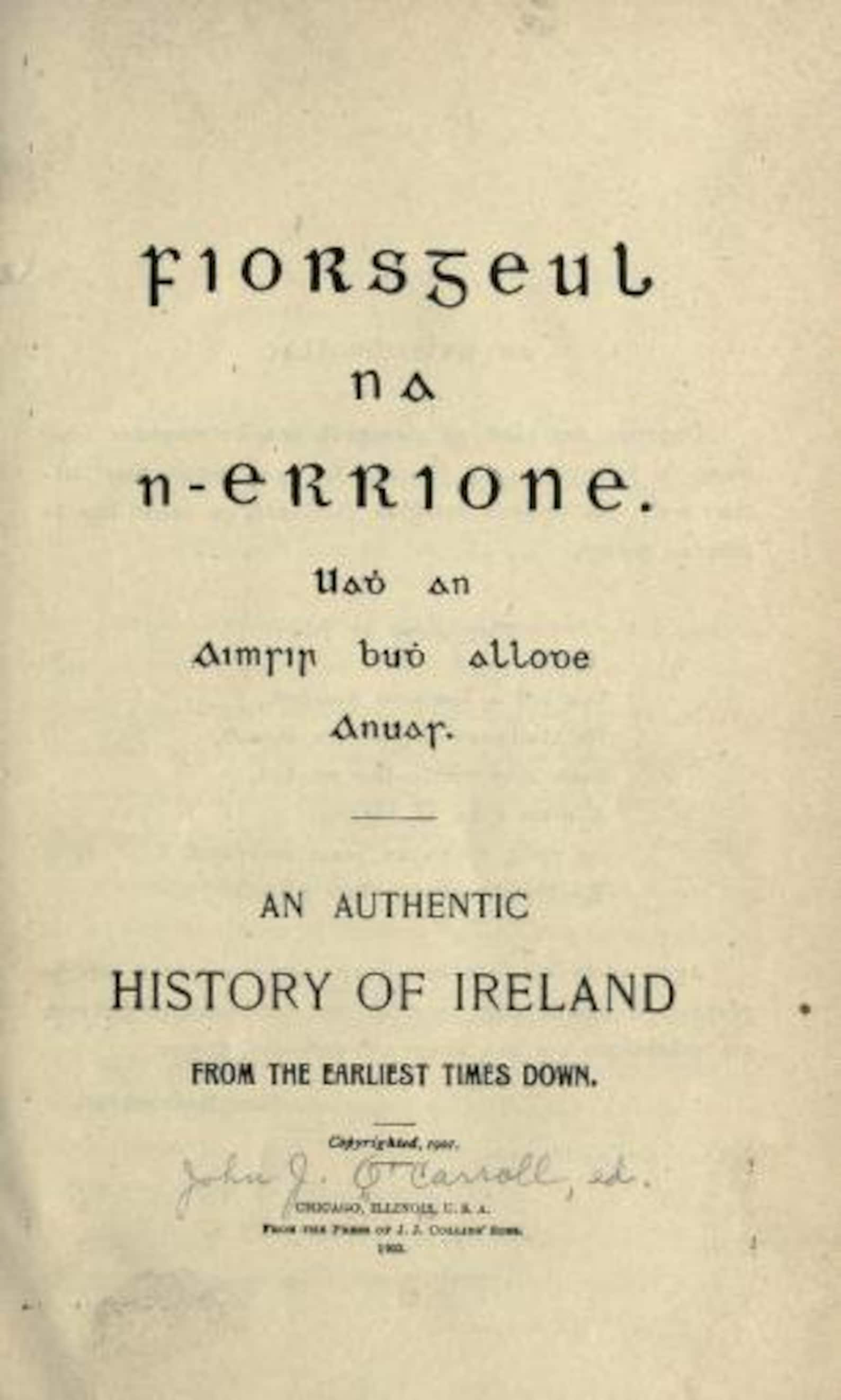 History of Ireland 400 Rare Old Books Irish People Etsy