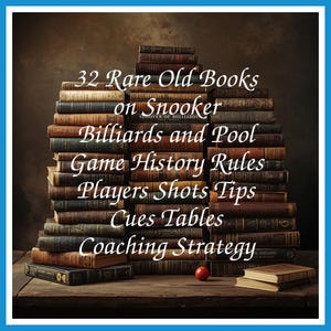 32 Rare Old Books on Snooker Billiards and Pool Game History Rules Players Shots Tips Cues Tables Coaching Strategy - Instant PDF Download