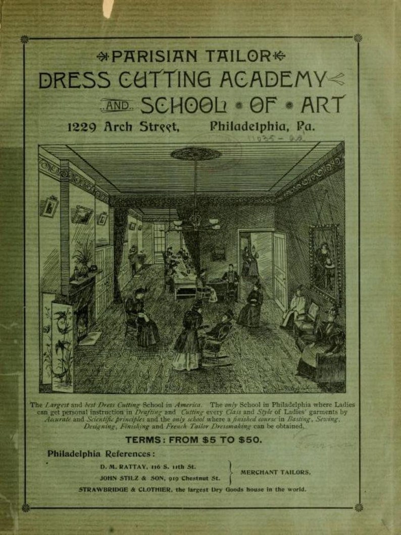 193 Rare Old Dressmaking Books PDF Download Vintage Sewing Patterns Women's Dress Tailoring Designs Learn How to Make Dresses image 9