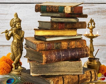 257 Rare Old Books on Hinduism Vedas Upanishads Bhagavad Gita Puranas Dharma Yoga Rituals Mantras Deities Collection | Size 5.1 GB