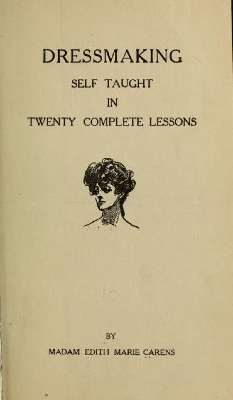 193 Rare Old Dressmaking Books PDF Download Vintage Sewing Patterns Women's Dress Tailoring Designs Learn How to Make Dresses image 4