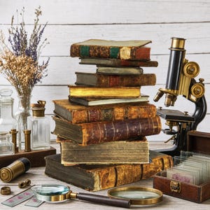 164 Rare Old Books on Microscopy Vintage Microscopes Histology Slides Microscopic Methods Optics Lab Collection | Size 3.5 GB