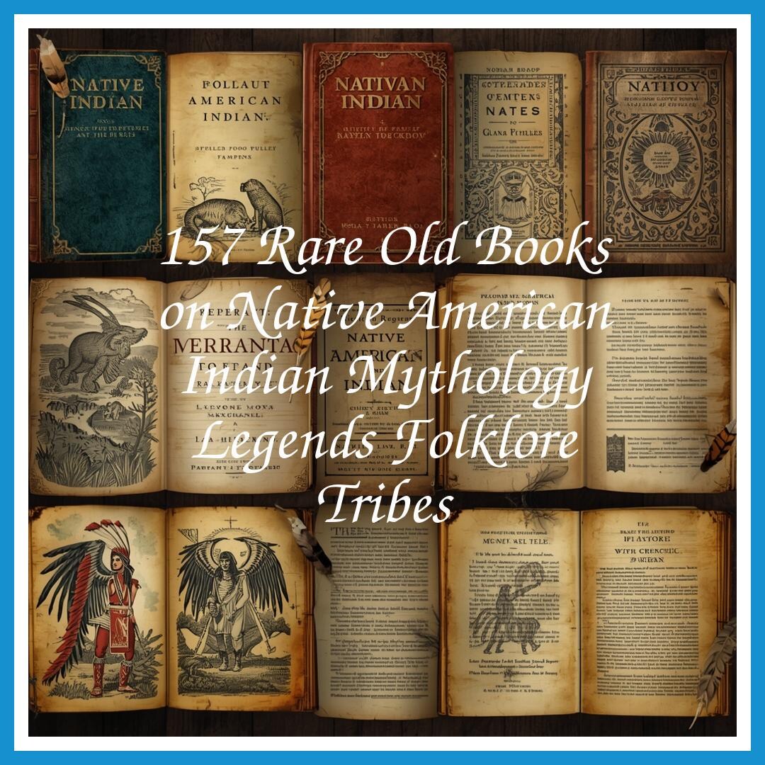 156 Rare Old Books on Native American Indian Mythology Legends Folklore ...