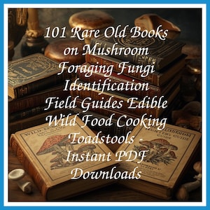 101 Rare Old Books on Mushroom Foraging Fungi Identification Field Guides Edible Wild Food Cooking Collection | Size 1.1 GB image 1