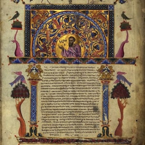 38 Very Rare Gospels Medieval Manuscripts Ancient Illuminated Holy Bible New Testament Jesus Christ Christianity PDF Download image 7