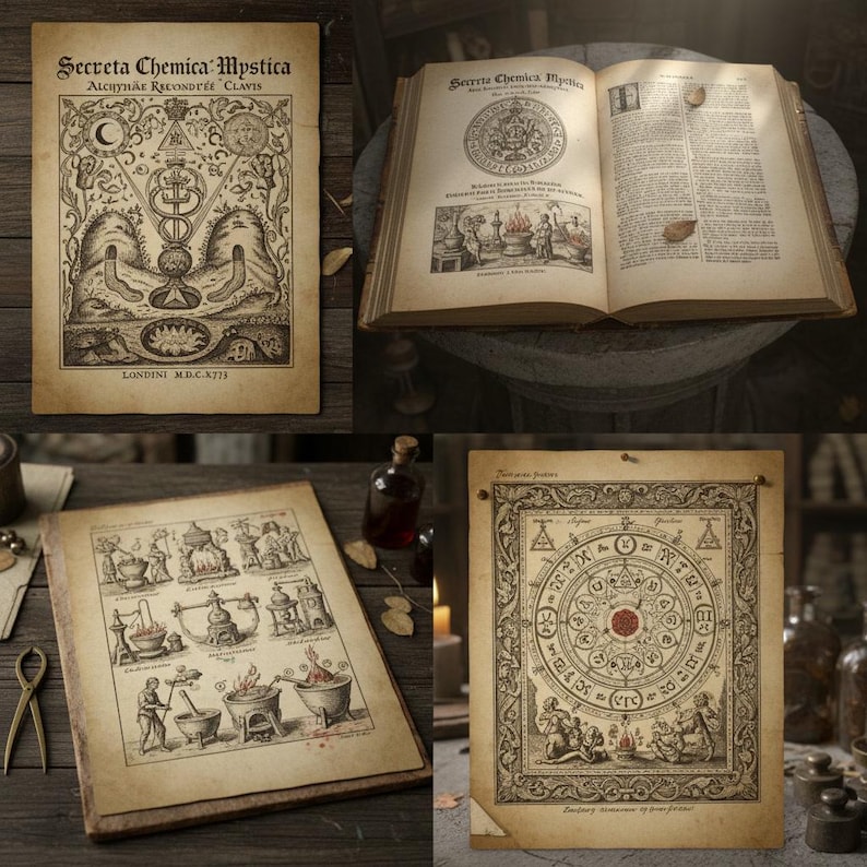 570 zeldzame occulte boeken | Collectie De geheimen van alchemie en occulte chemie | Directe pdf-download | Occultisme: hekserijfilosofie afbeelding 11