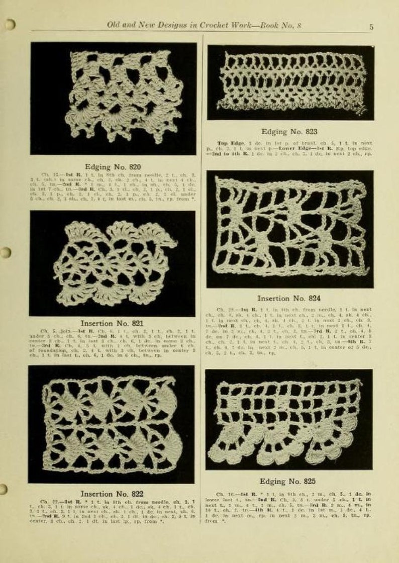 Crocheting & Crochet 94 Rare Vintage Books PDF Download Patterns Designs Doilies Embroidery Needle Craft Needlework How to image 3