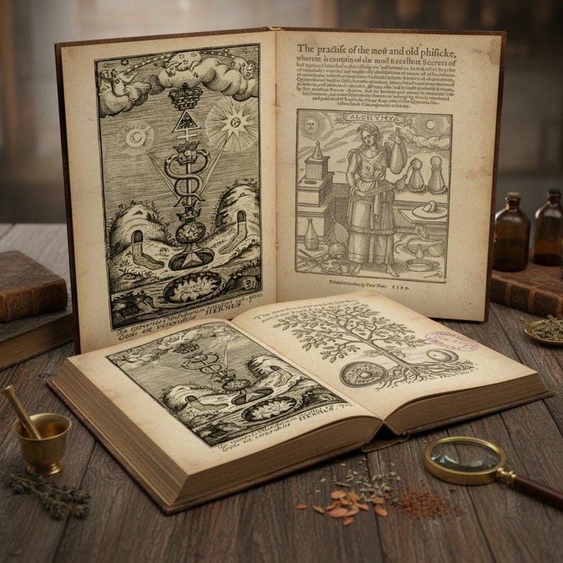 570 zeldzame occulte boeken | Collectie De geheimen van alchemie en occulte chemie | Directe pdf-download | Occultisme: hekserijfilosofie afbeelding 1