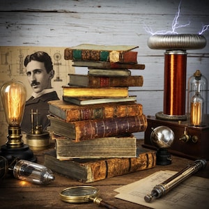 18 Rare Old Books on Nikola Tesla Inventions Patents Tesla Coil Science Xray Electricity Physics Genius Collection | Size 239.4 MB image 1