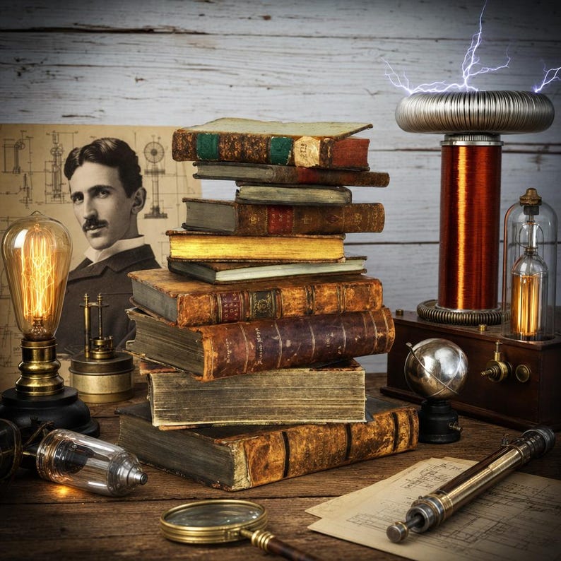 18 Rare Old Books on Nikola Tesla Inventions Patents Tesla Coil Science Xray Electricity Physics Genius Collection | Size 239.4 MB image 1
