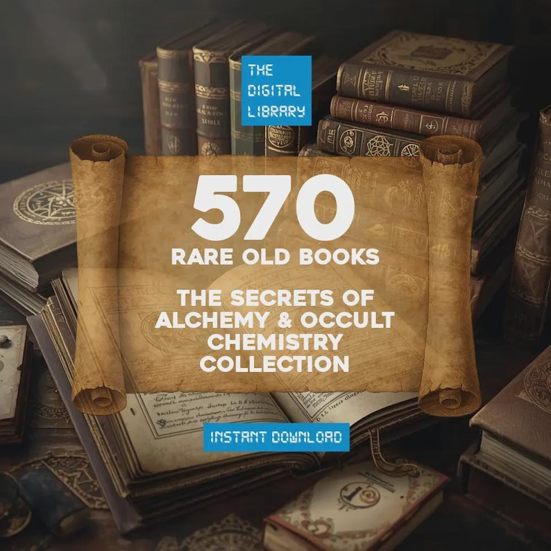 570 zeldzame occulte boeken | Collectie De geheimen van alchemie en occulte chemie | Directe pdf-download | Occultisme: hekserijfilosofie afbeelding 3