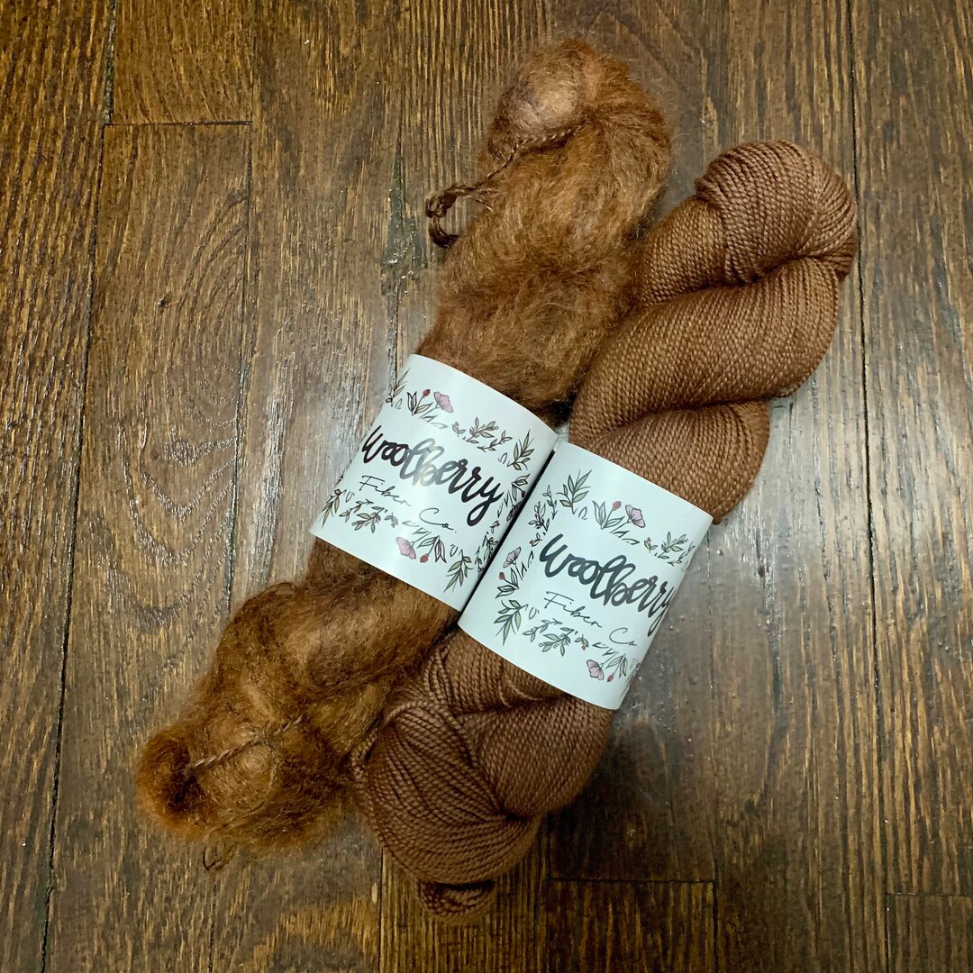 Woolberry Woolberry Fiber Co Berry Suri & Berry Natural Duo - Etsy