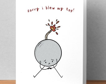 Apology Card Sorry Card I'm Sorry Card