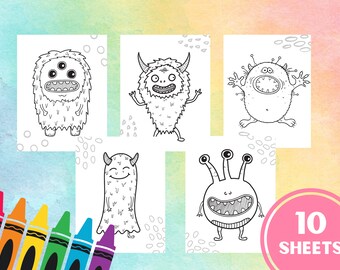 Printable Colouring Pages Monster Colouring Sheets Monster Theme Activity Sheets Printable Colouring Pages