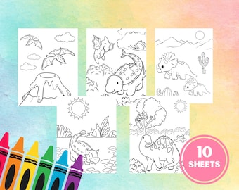 Dinosaur Colouring Page Dinosaur Coloring Sheets Dinosaur Activity Sheet Printable Coloring Page for Kids Activity Page Dinosaur Dino Theme