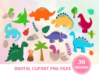 Dinosaur Clipart Designs Cute Dino Digital Art for Graphic Design Dinosaur Invitations Dinosaur for Cricut Dinos Papercraft