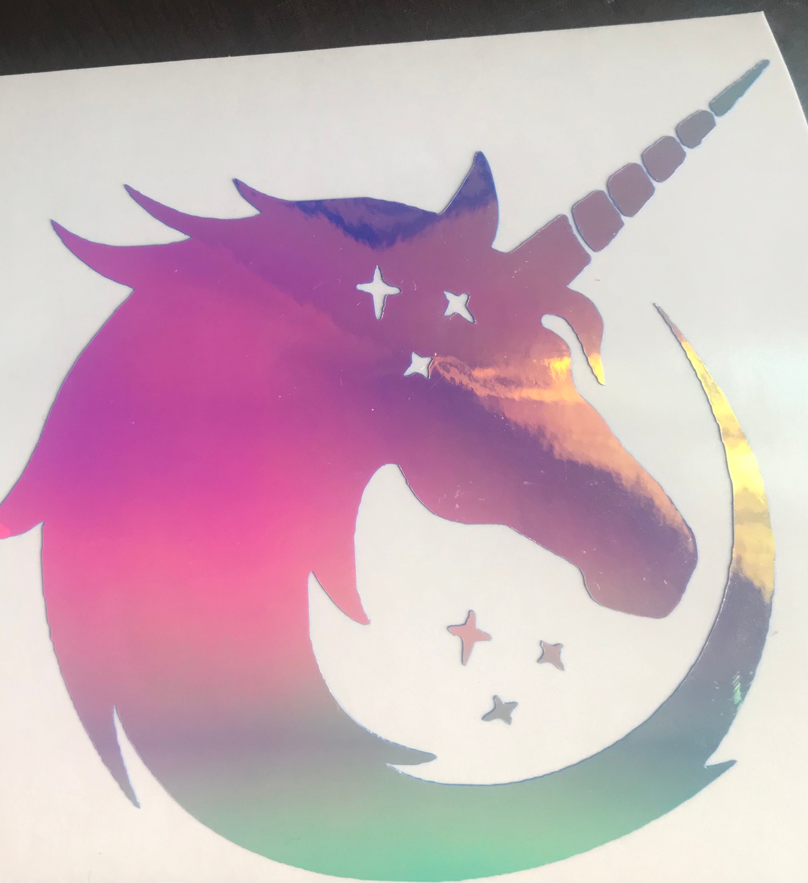 Vinyl Unicorn Decal | Etsy
