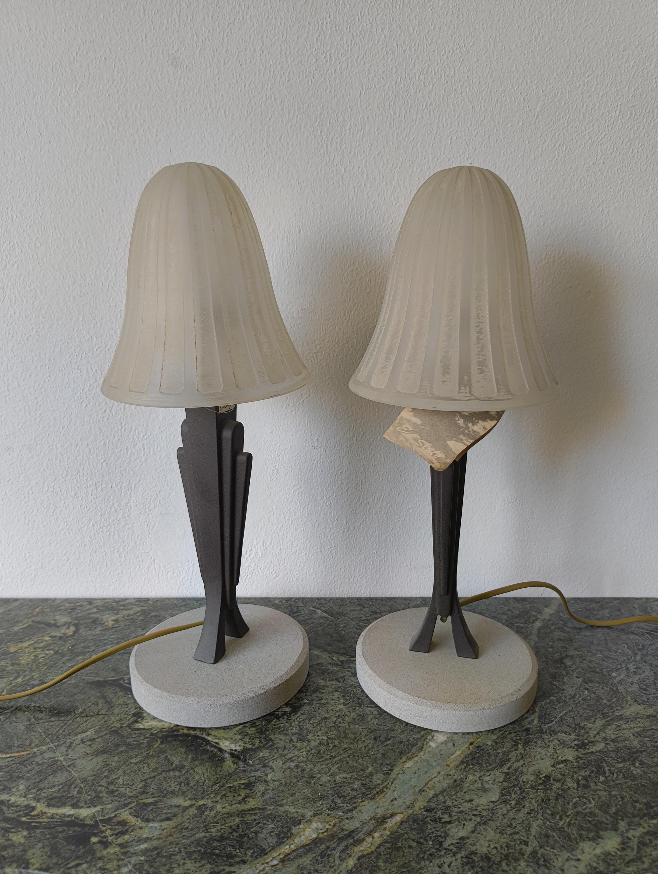 Industrial Style Chrome Designer Task Lamp Marble Base - Stillorgan Decor